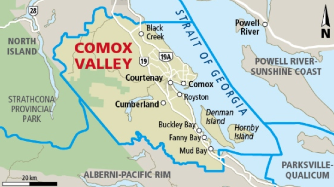 To Courtenay/Comox/Mt. Washington, Vancouver Island ...