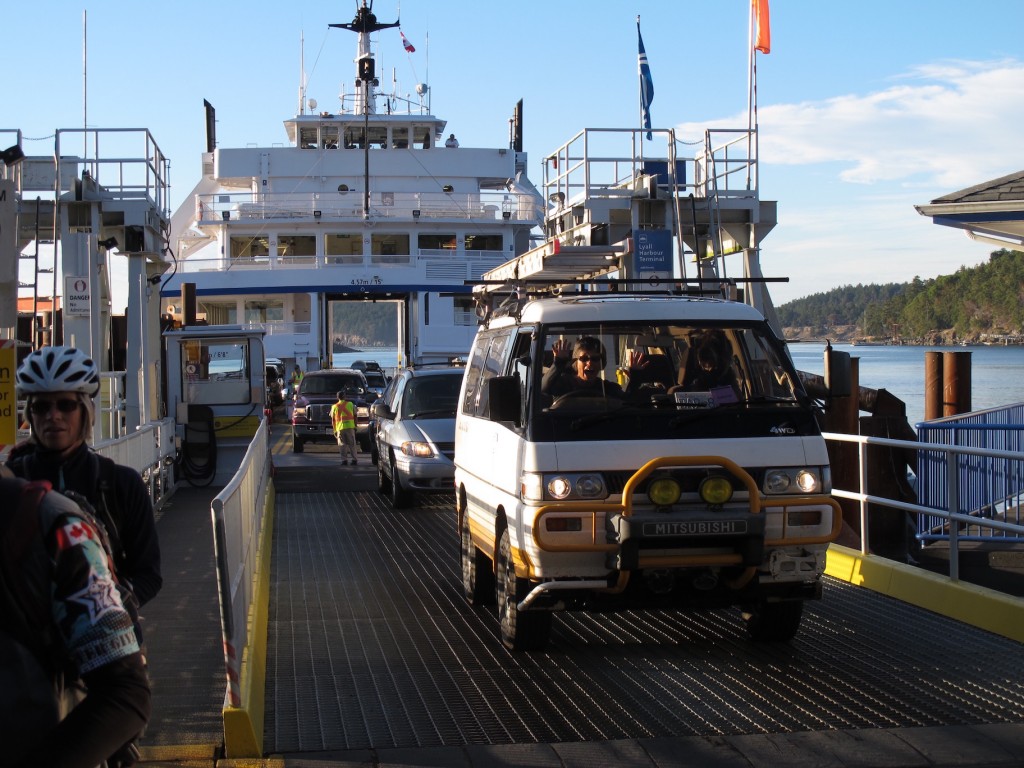 BC Ferry arriving at Saturna Island, BC