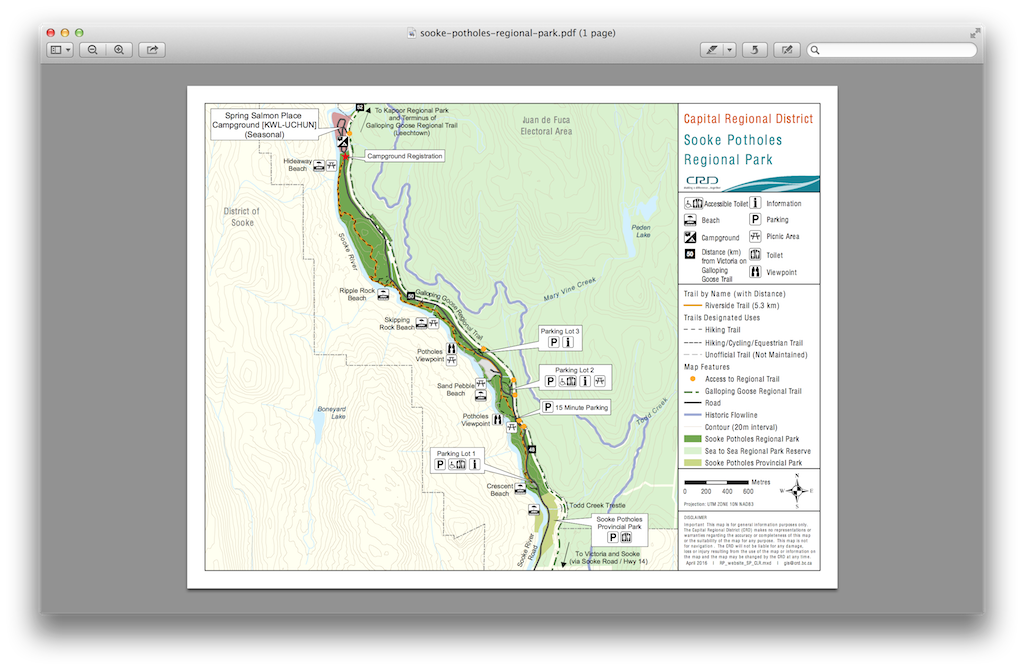 Potholes State Park Campground Map