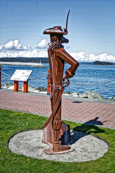 Sculpture along Sidney Waterfront, Sidney, BC Visitor in Victoria