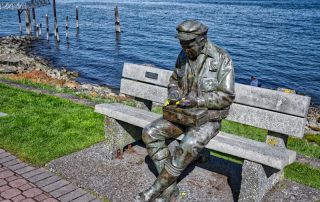 One of the Sculptures on Sidney Waterfront Walk, Sidney, BC Visitor in Victoria