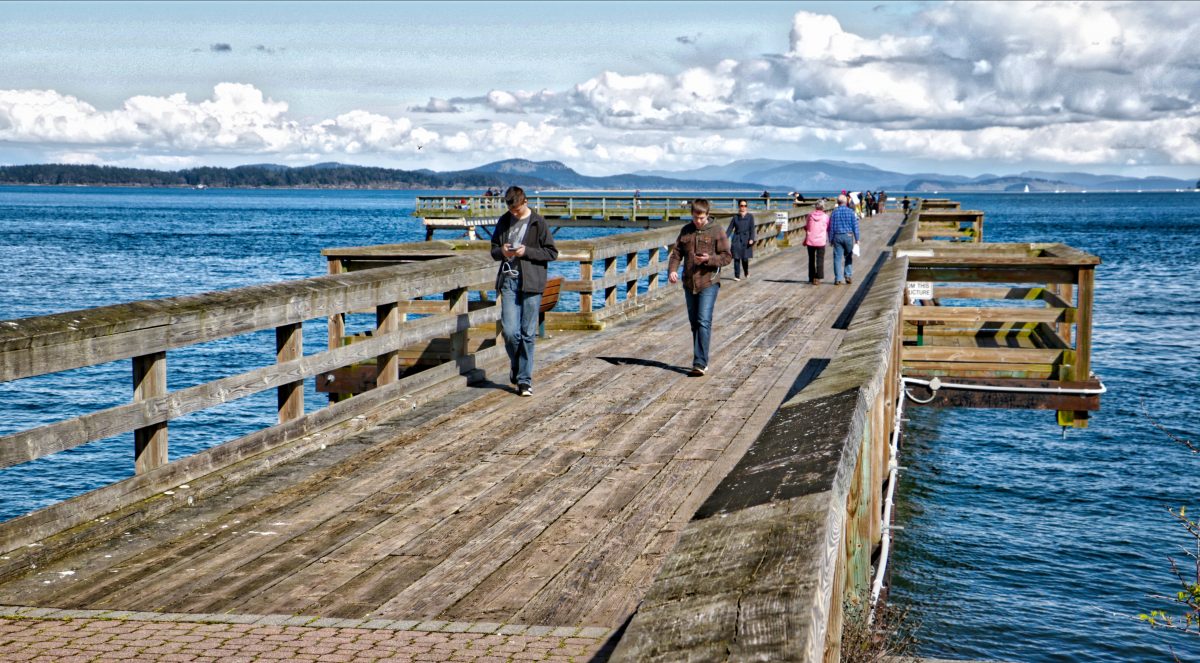 Fishing Pier at Sidney, BC Visitor In Victoria